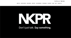 Desktop Screenshot of nkpr.net