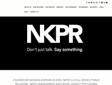 Tablet Screenshot of nkpr.net